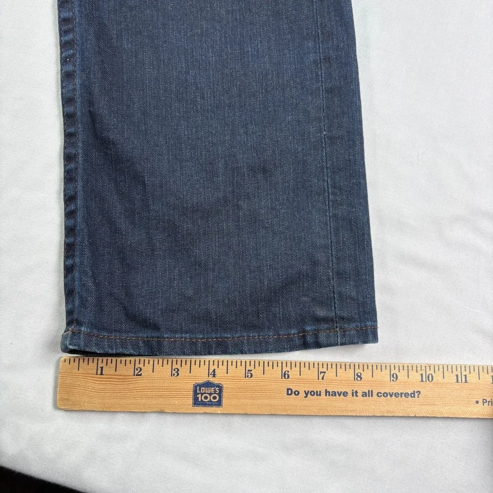 True Religion Jeans Mens 36 (Fits 38x34) Blue Ricky‎ Straight Leg Flap Pockets